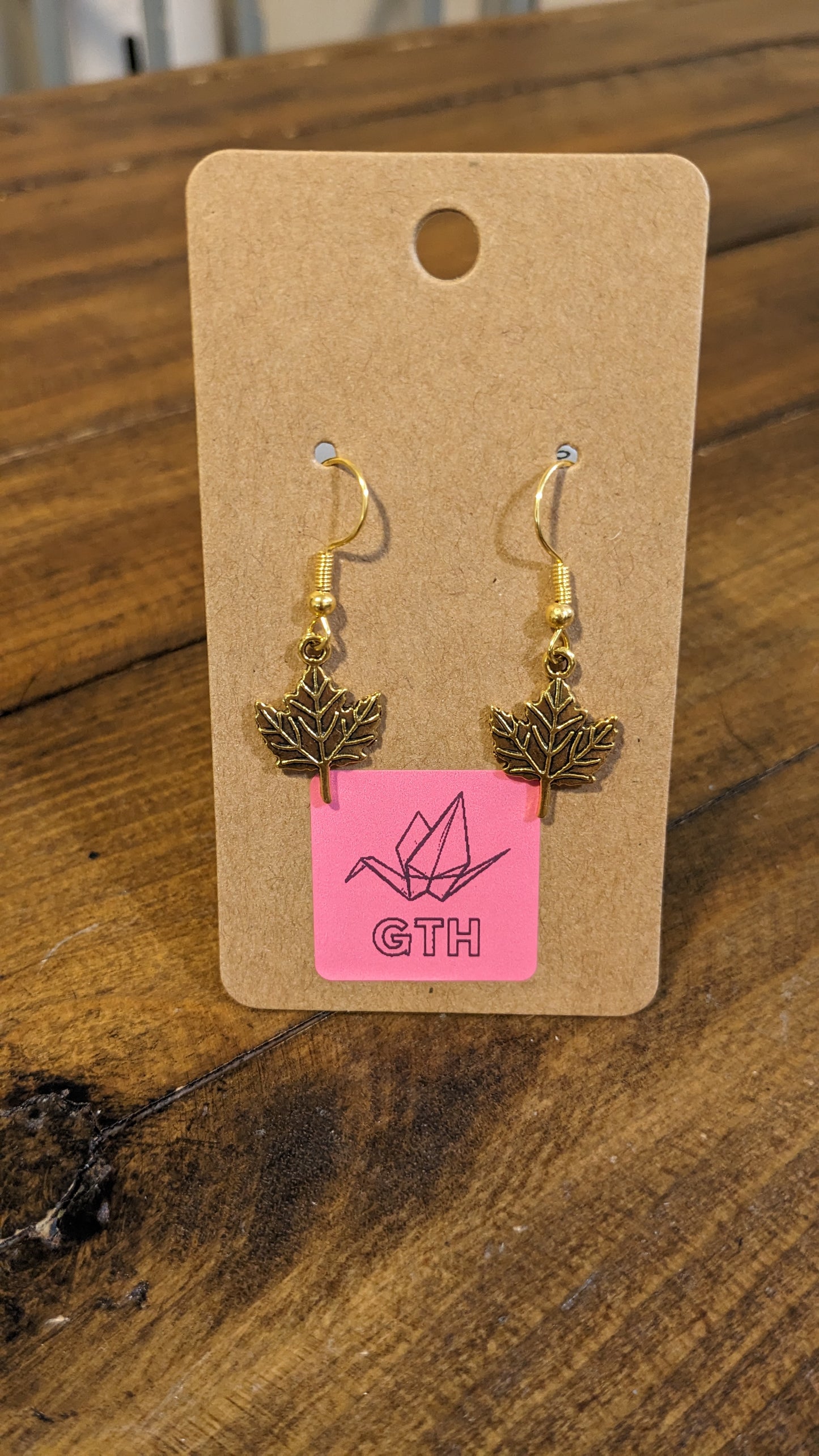 Maple Leaf Charm Earrings