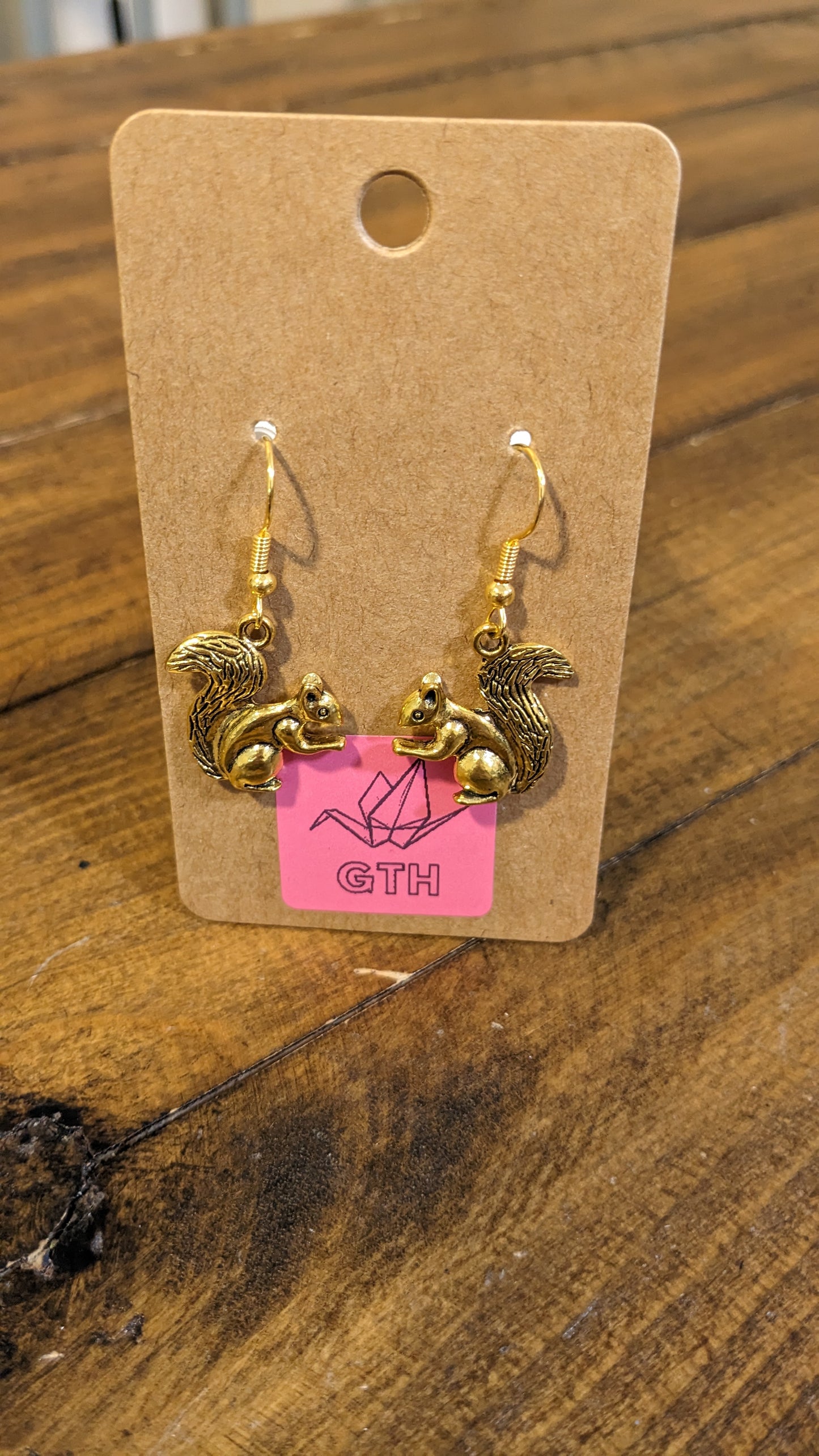 Squirrel Charm Earrings