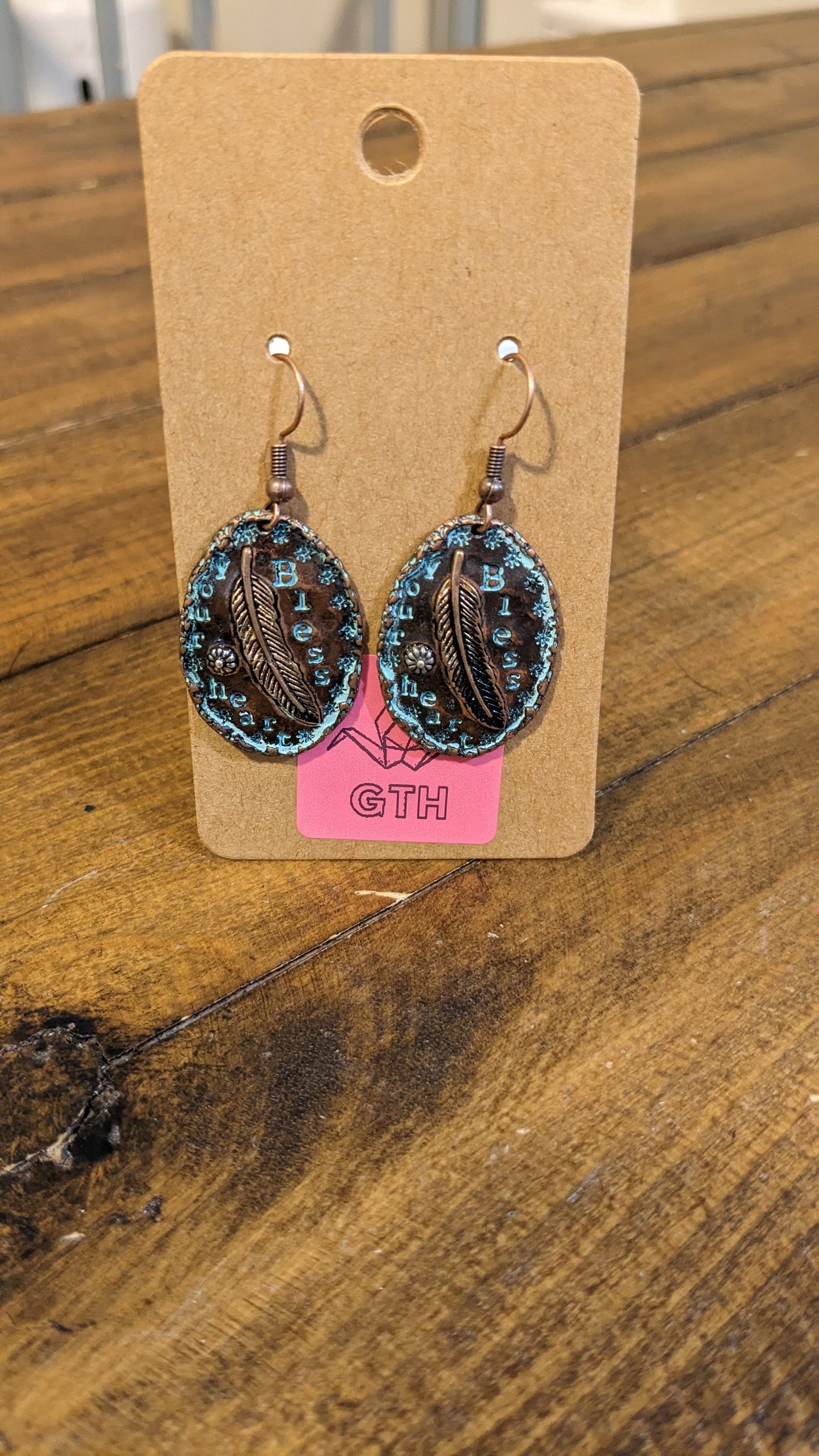 Bless Your Heart Charm Earrings