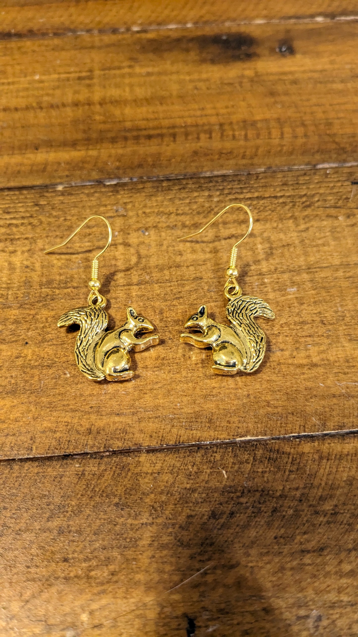 Squirrel Charm Earrings
