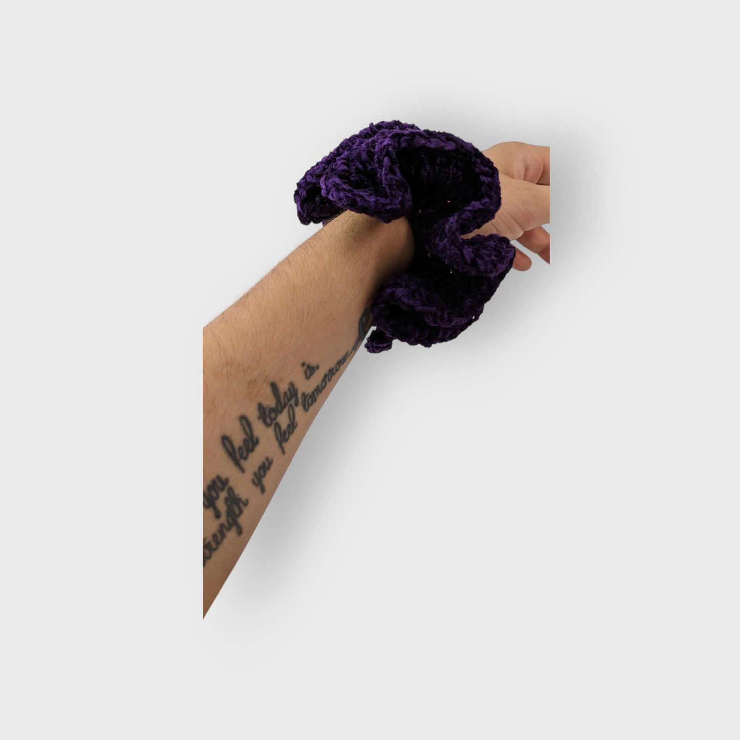 Dark Purple Velvet Hair Scrunchie