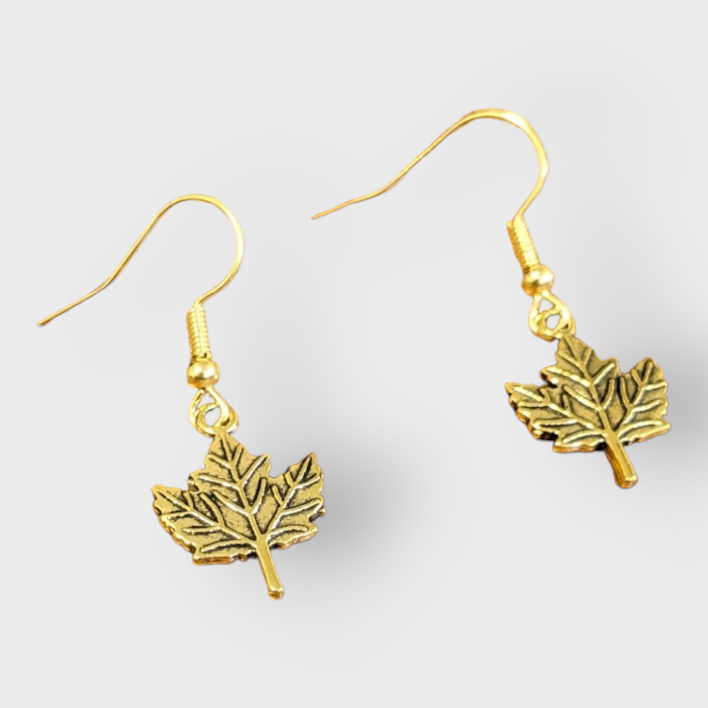 Maple Leaf Charm Earrings