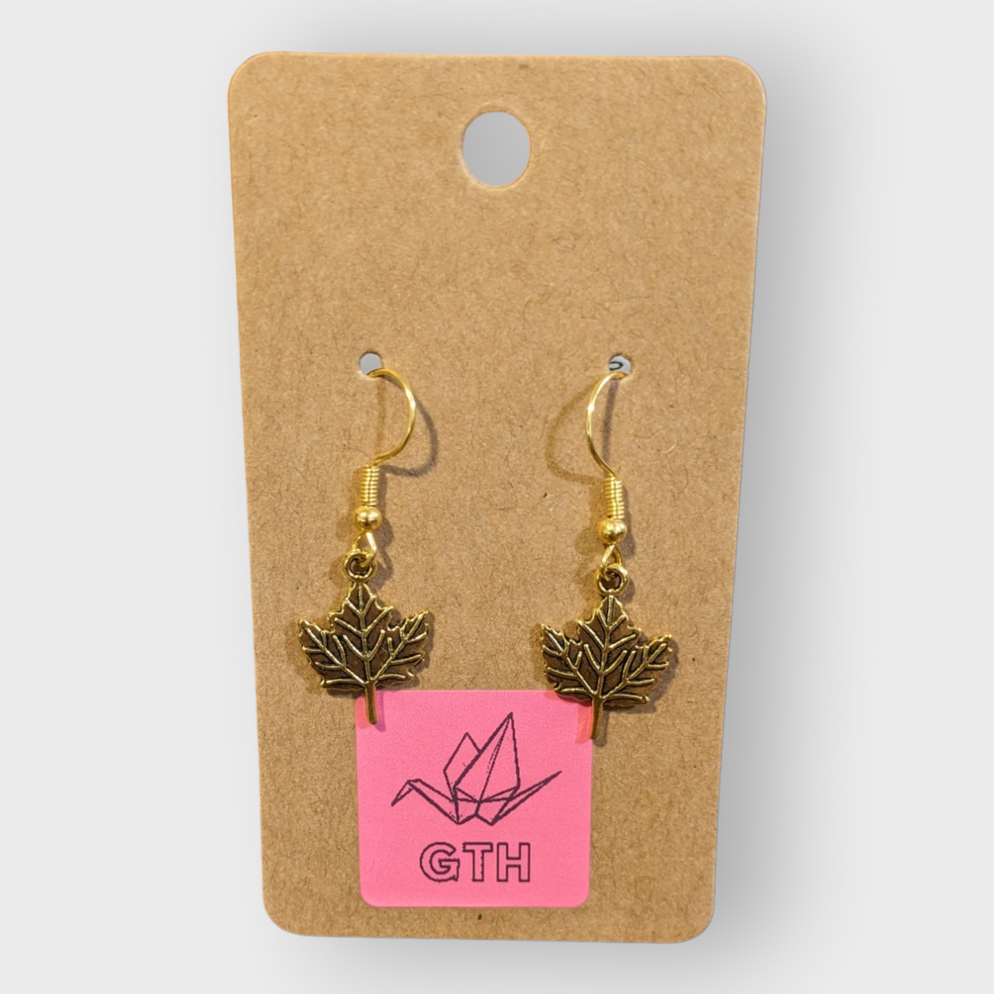 Maple Leaf Charm Earrings