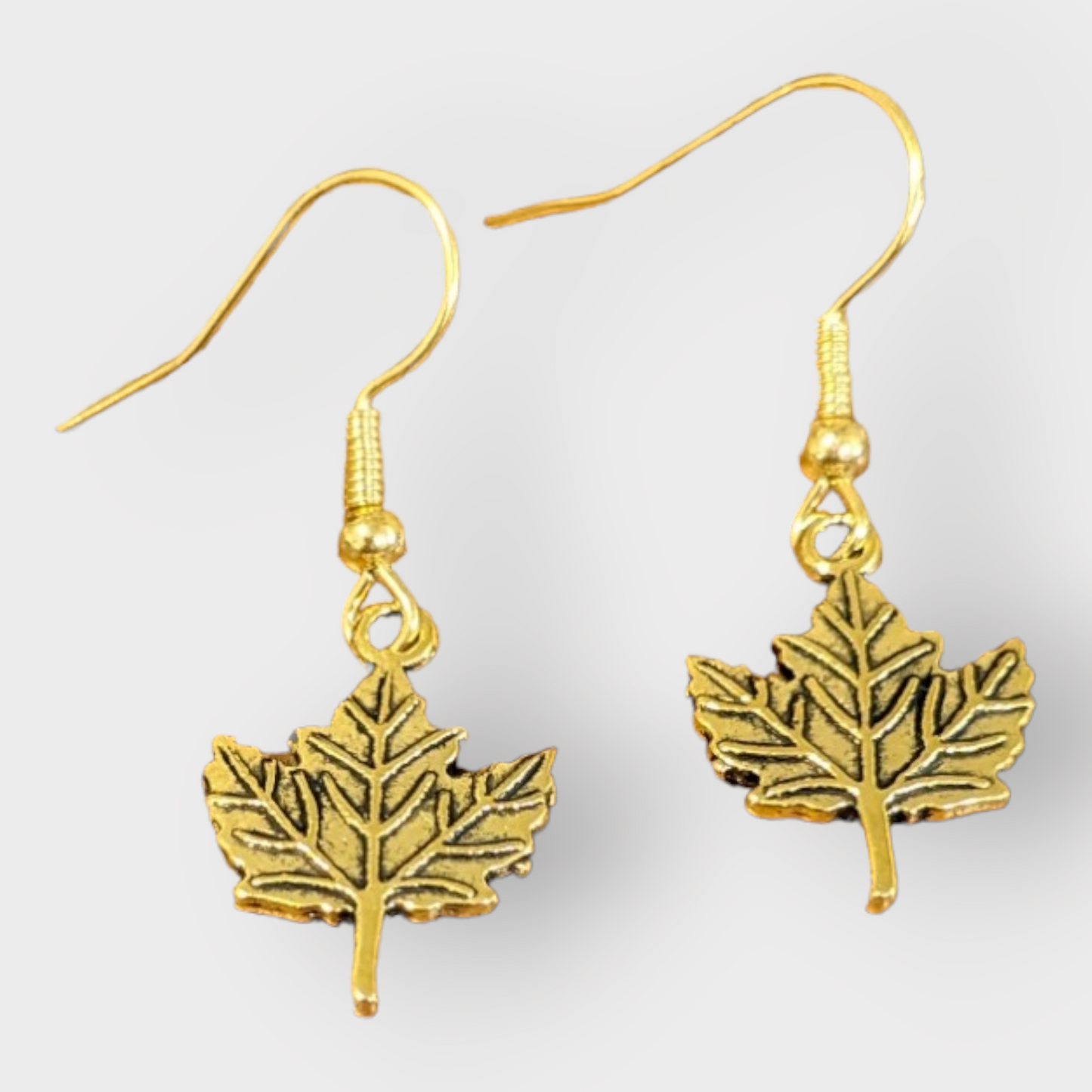 Maple Leaf Charm Earrings