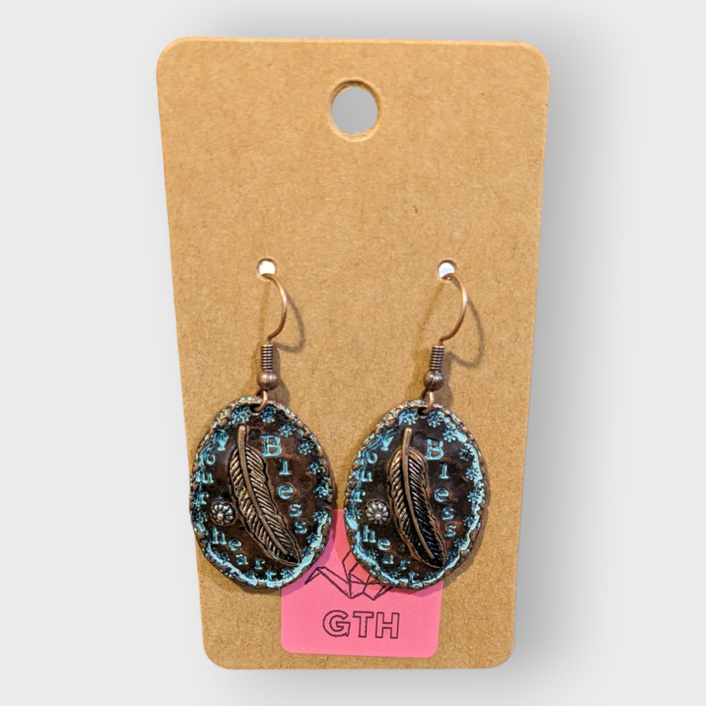 Bless Your Heart Charm Earrings