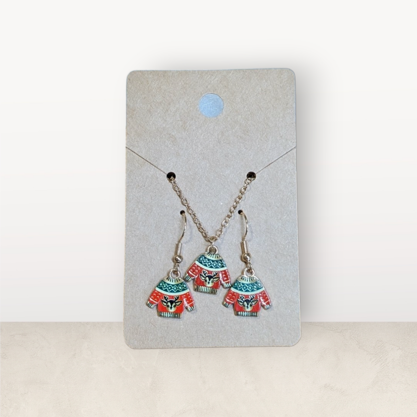 Mini Charm Earring and Necklace Set