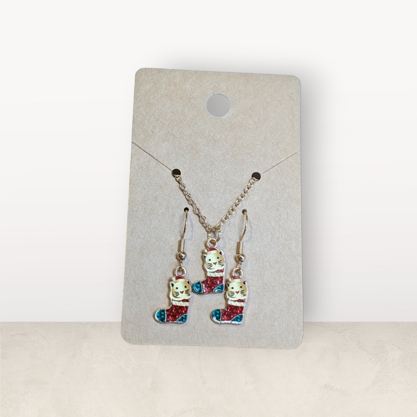 Mini Charm Earring and Necklace Set