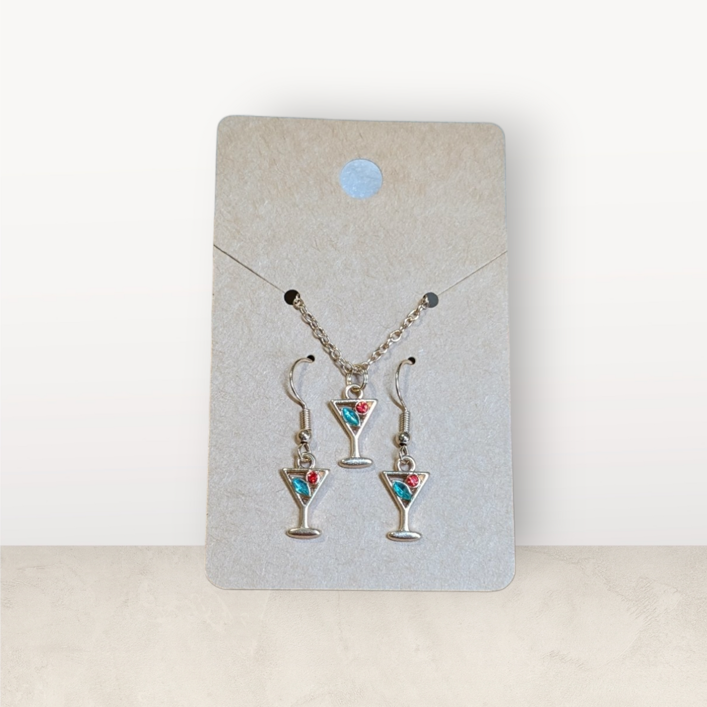 Mini Charm Earring and Necklace Set