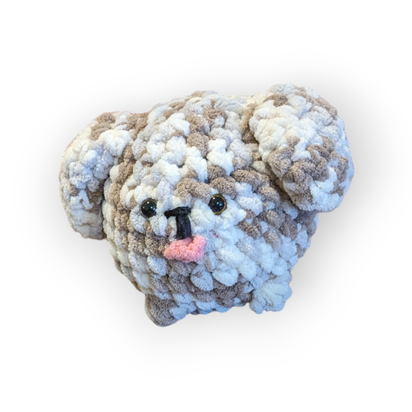Chocolate Chip Stuffed Puppy | Crochet Stuffed Dog | Puppy Plushie