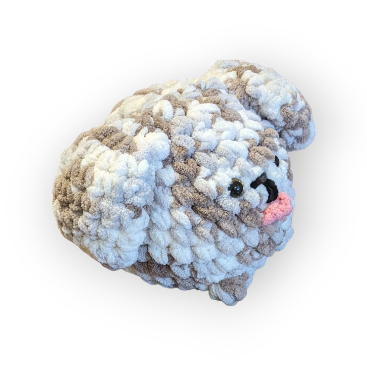 Chocolate Chip Stuffed Puppy | Crochet Stuffed Dog | Puppy Plushie