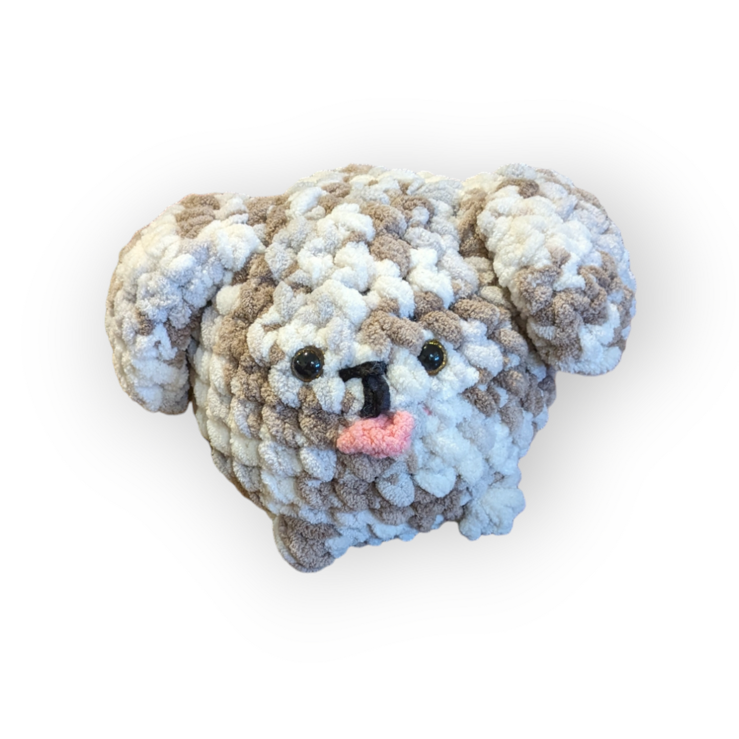 Chocolate Chip Stuffed Puppy | Crochet Stuffed Dog | Puppy Plushie