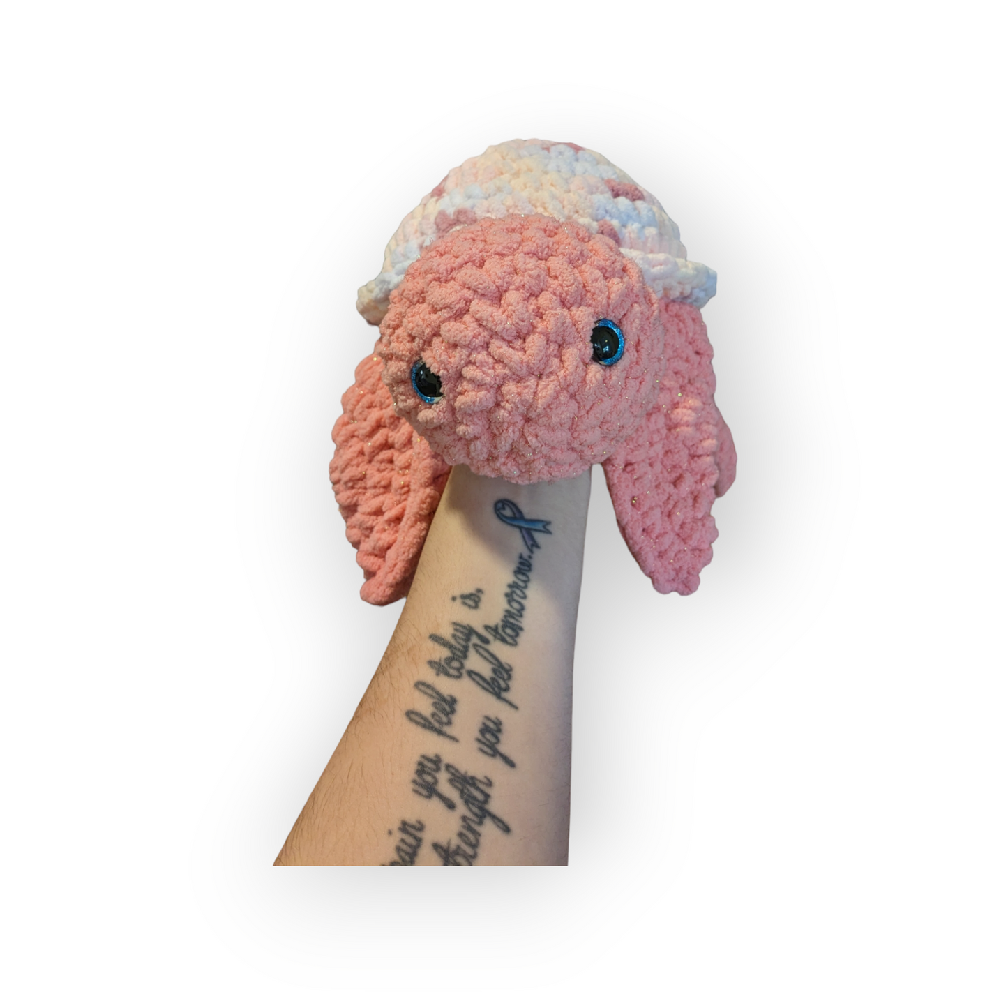 Rosa the Turtle | Pink Sparkle Tie Dye Turtle | Crochet Stuffed Turtle | Turtle Plushie