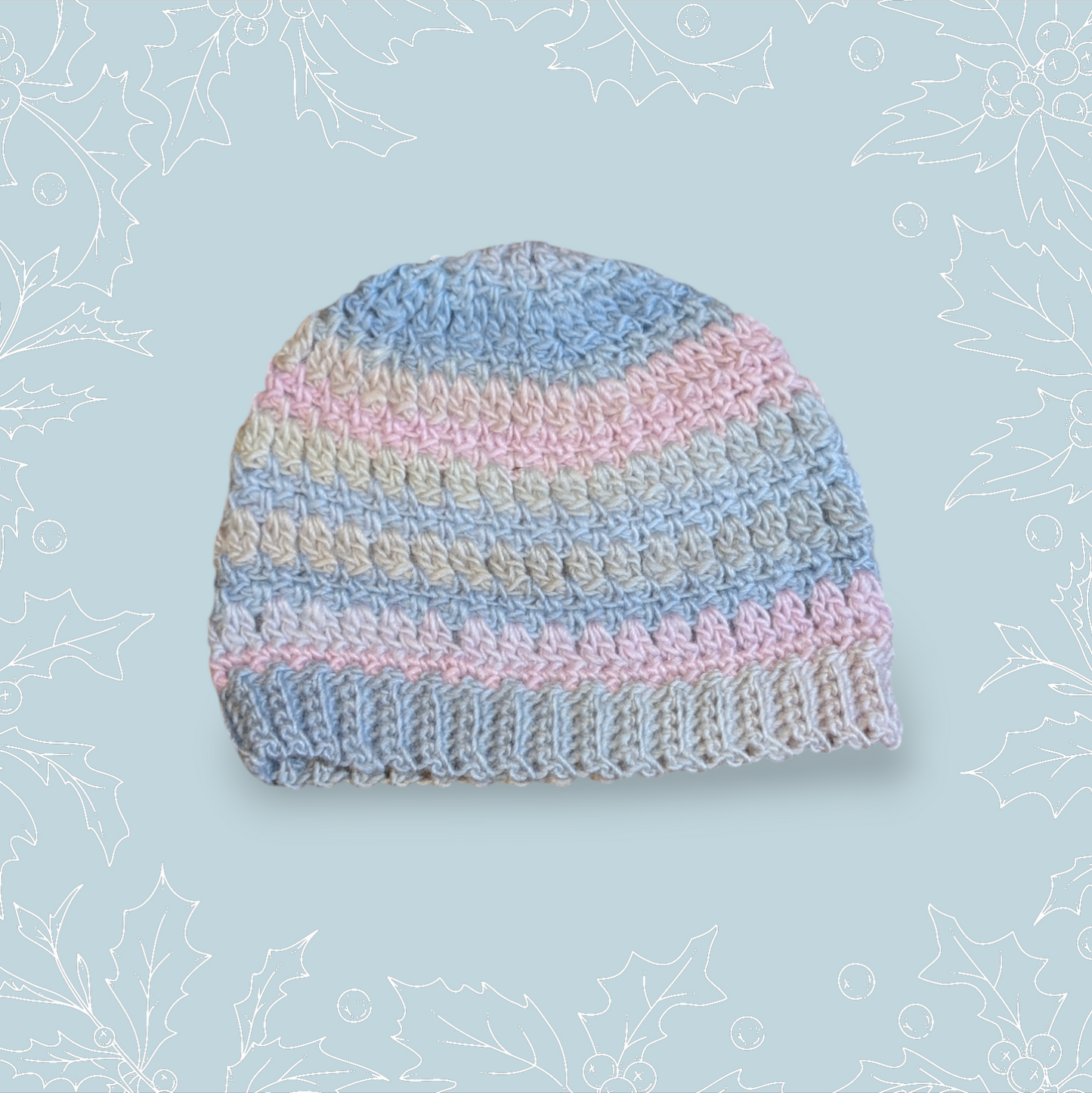 Crochet Pastel Teen Hat