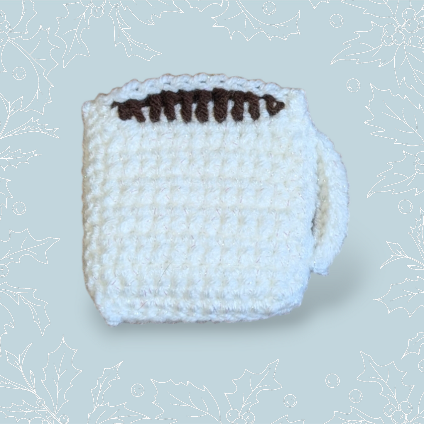 Crochet Mug Gift Card Holder Ornament