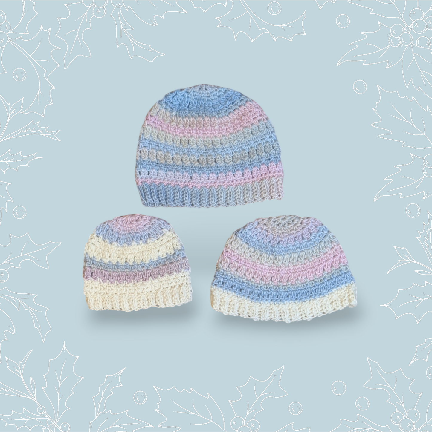 Crochet Pastel Baby/ Toddler Hat