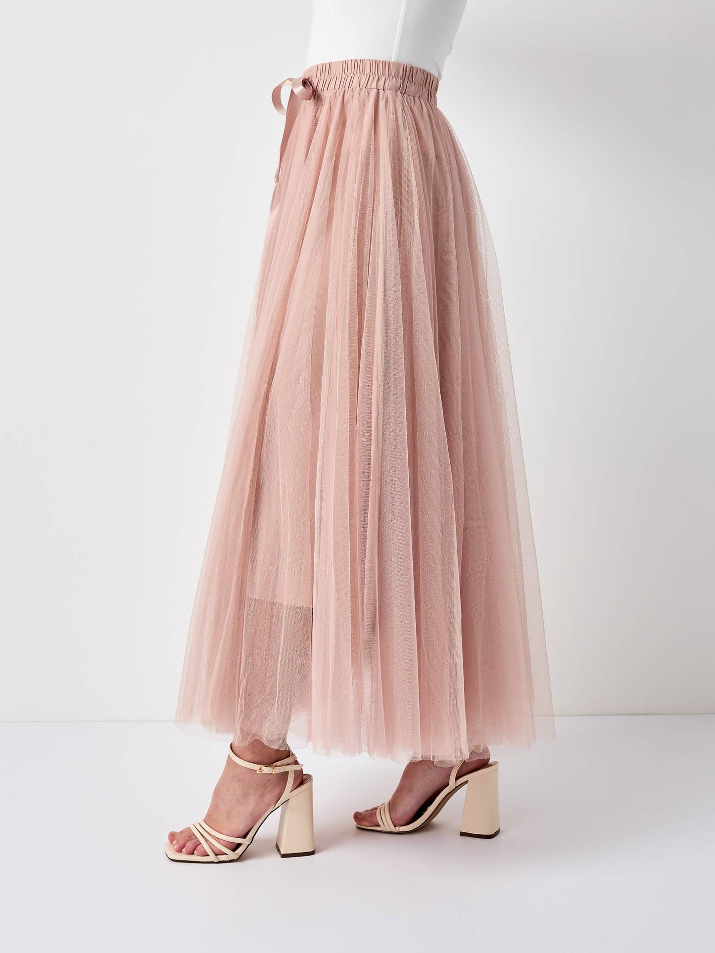 Dusty Rose Aria tulle skirt