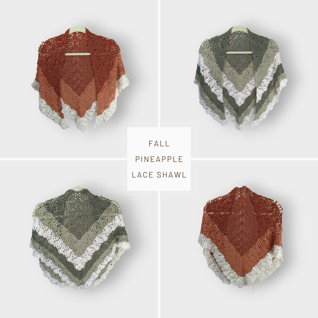 Boho Chic Pineapple Stitch Shawl