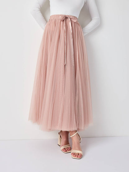 Dusty Rose Aria tulle skirt