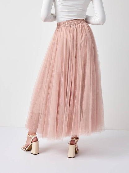 Dusty Rose Aria tulle skirt