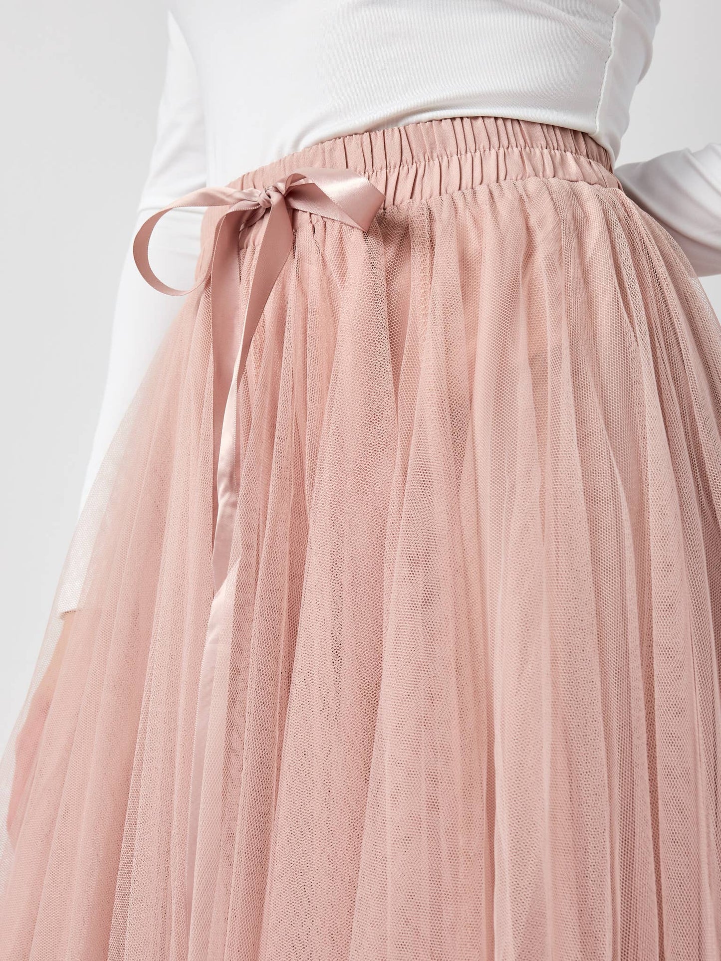 Dusty Rose Aria tulle skirt