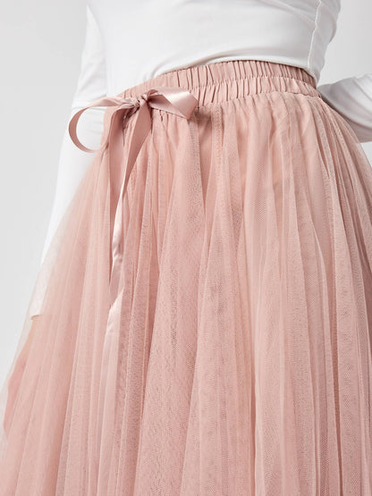 Dusty Rose Aria tulle skirt