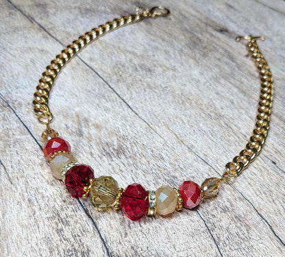 Candy Cane Dreams Beaded Necklace