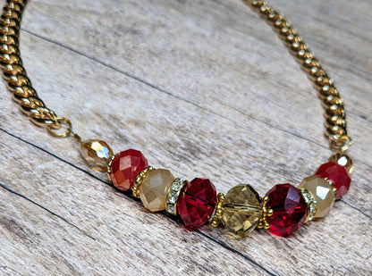 Candy Cane Dreams Beaded Necklace