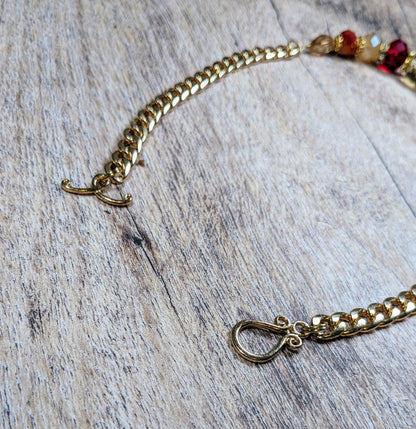 Candy Cane Dreams Beaded Necklace