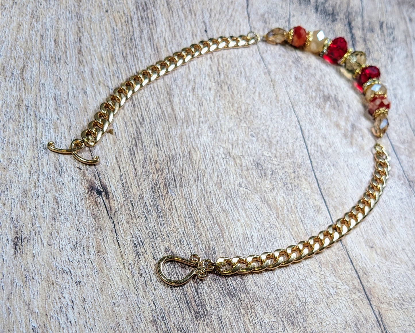 Candy Cane Dreams Beaded Necklace
