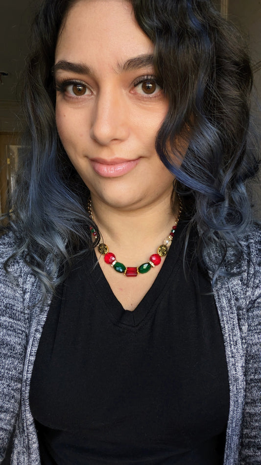 Gum Drop Beaded Necklace