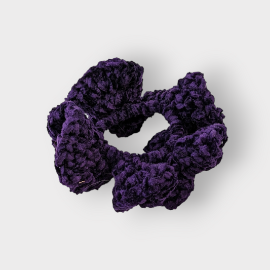 Dark Purple Velvet Hair Scrunchie