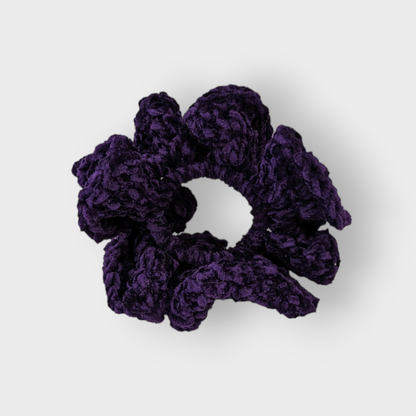 Dark Purple Velvet Hair Scrunchie