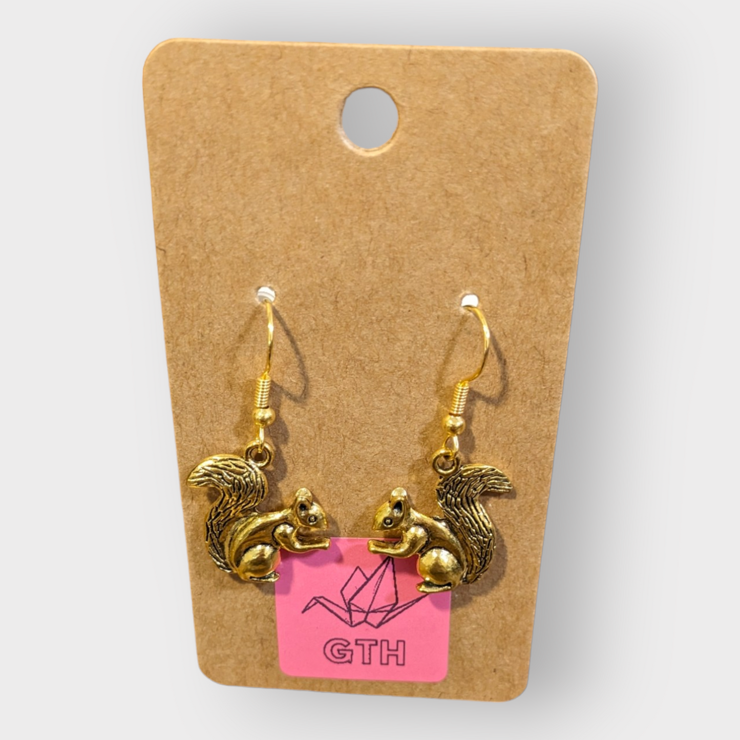 Squirrel Charm Earrings