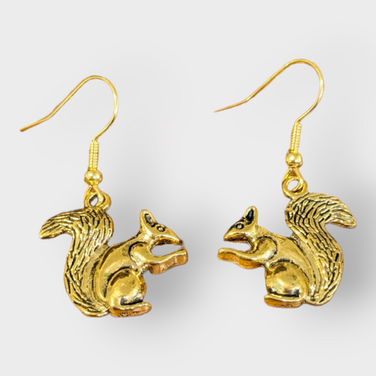 Squirrel Charm Earrings