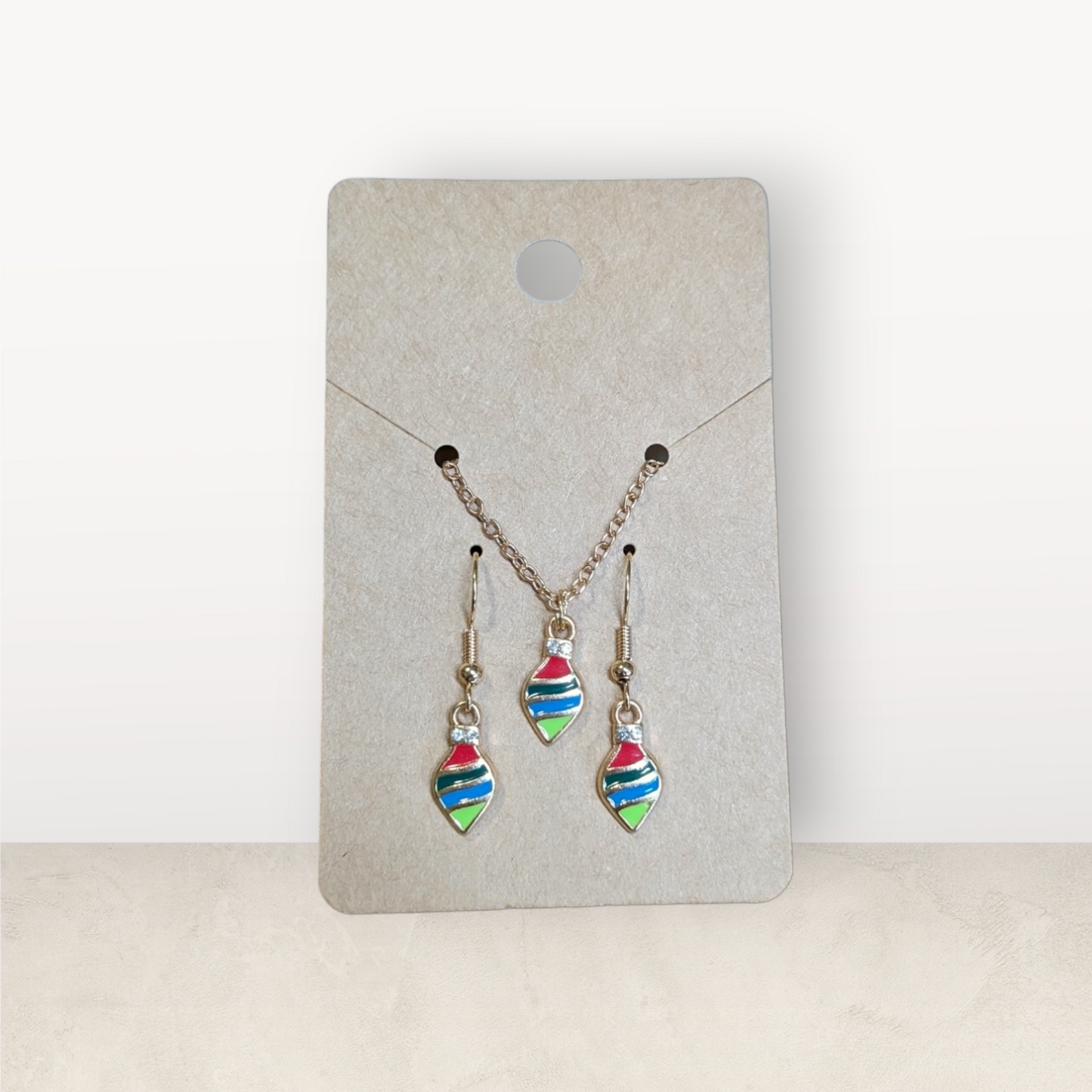 Mini Charm Earring and Necklace Set