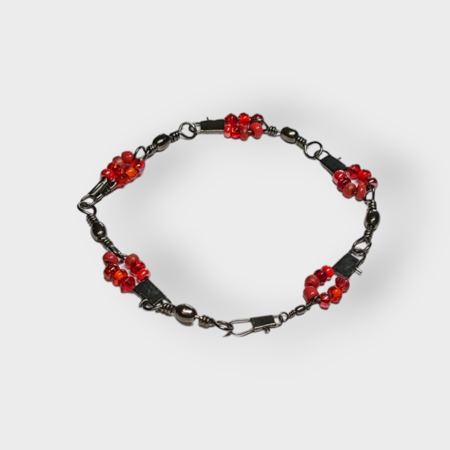 Beaded Fishing Spinner Anklet