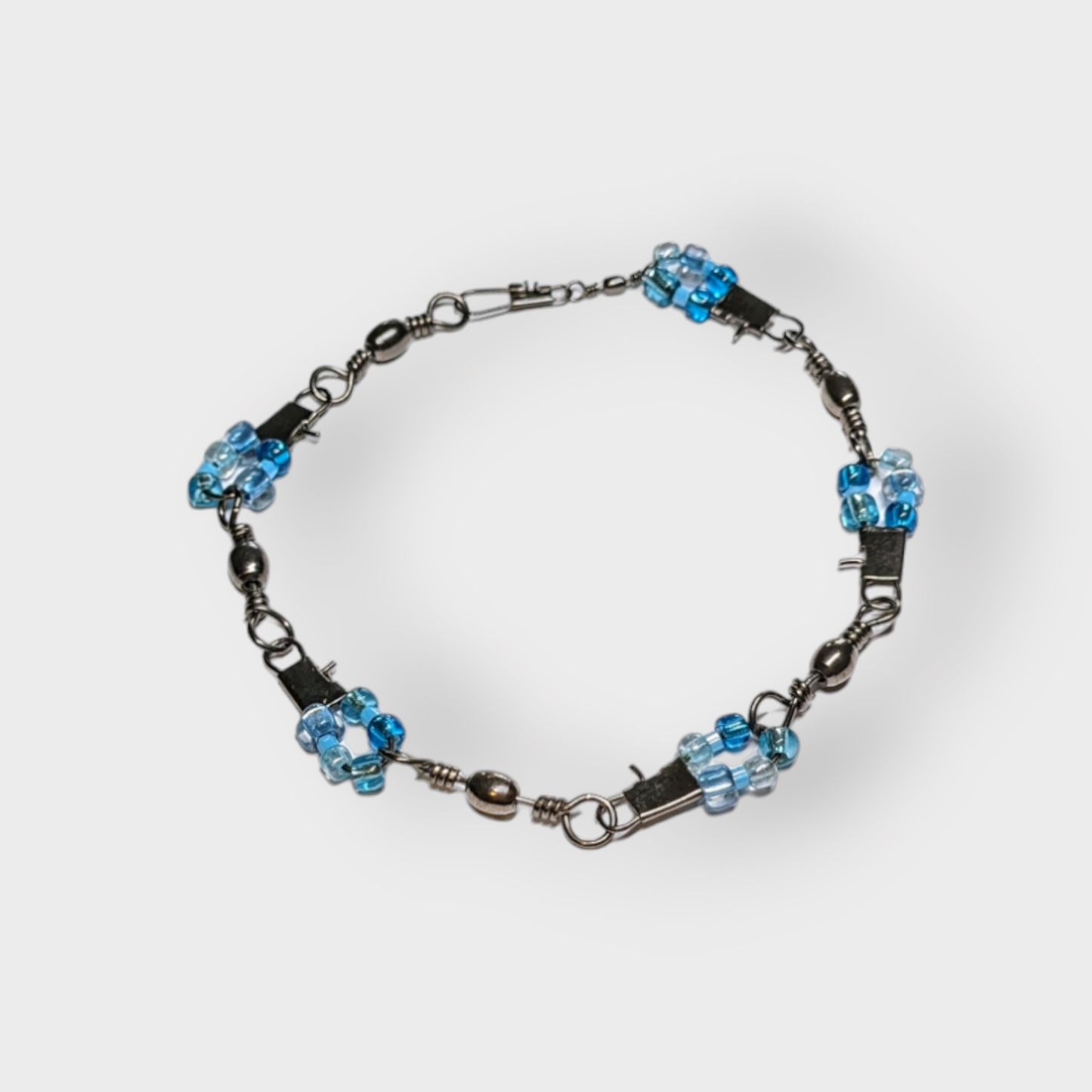 Beaded Fishing Spinner Anklet
