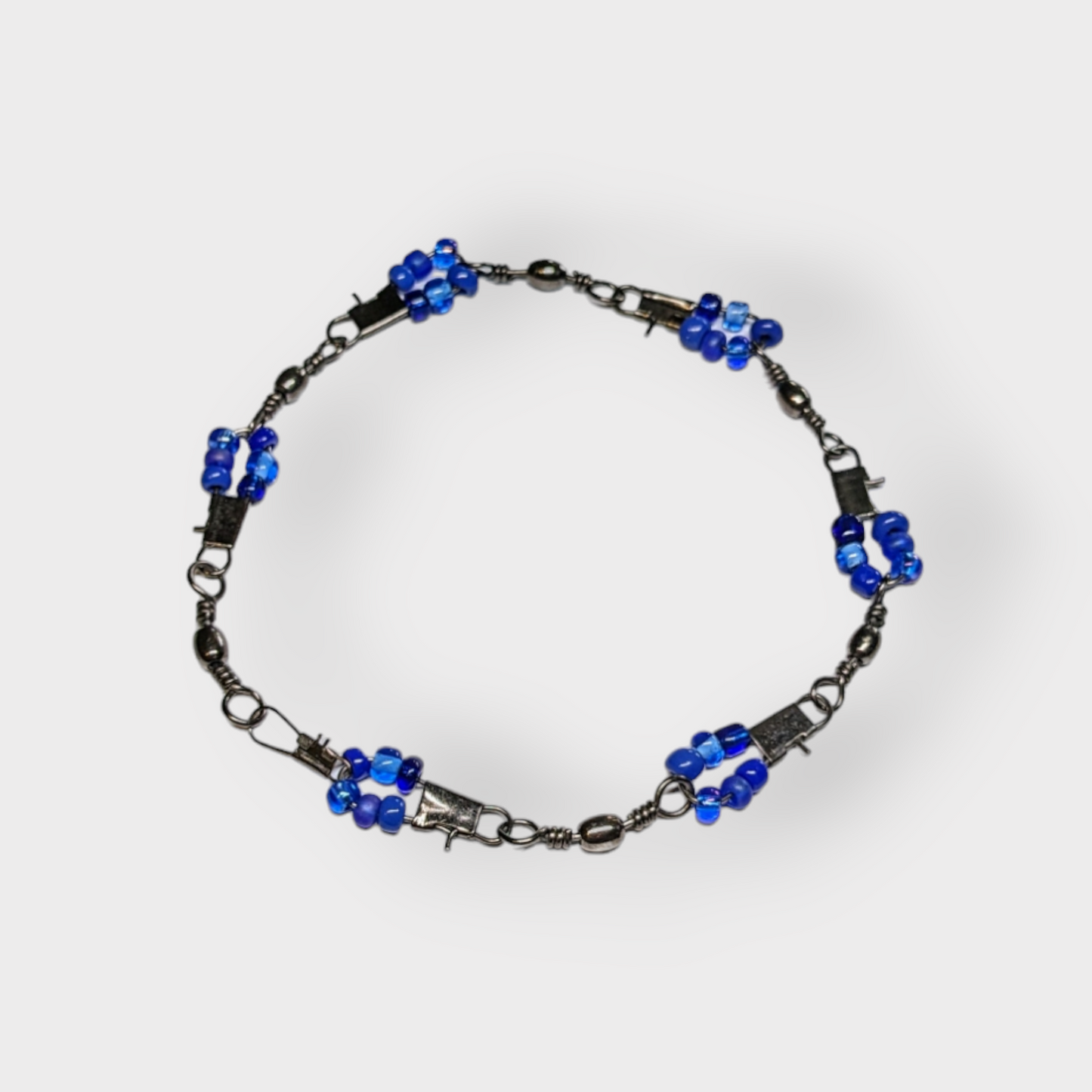 Beaded Fishing Spinner Anklet