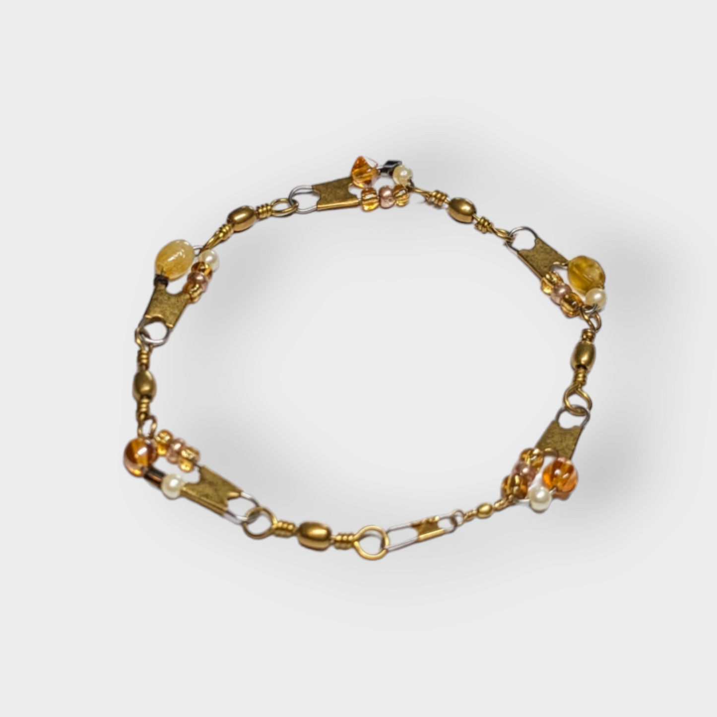 Beaded Fishing Spinner Anklet
