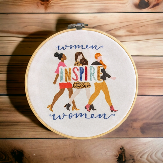 Women Inspire Women Embroidered Hoop