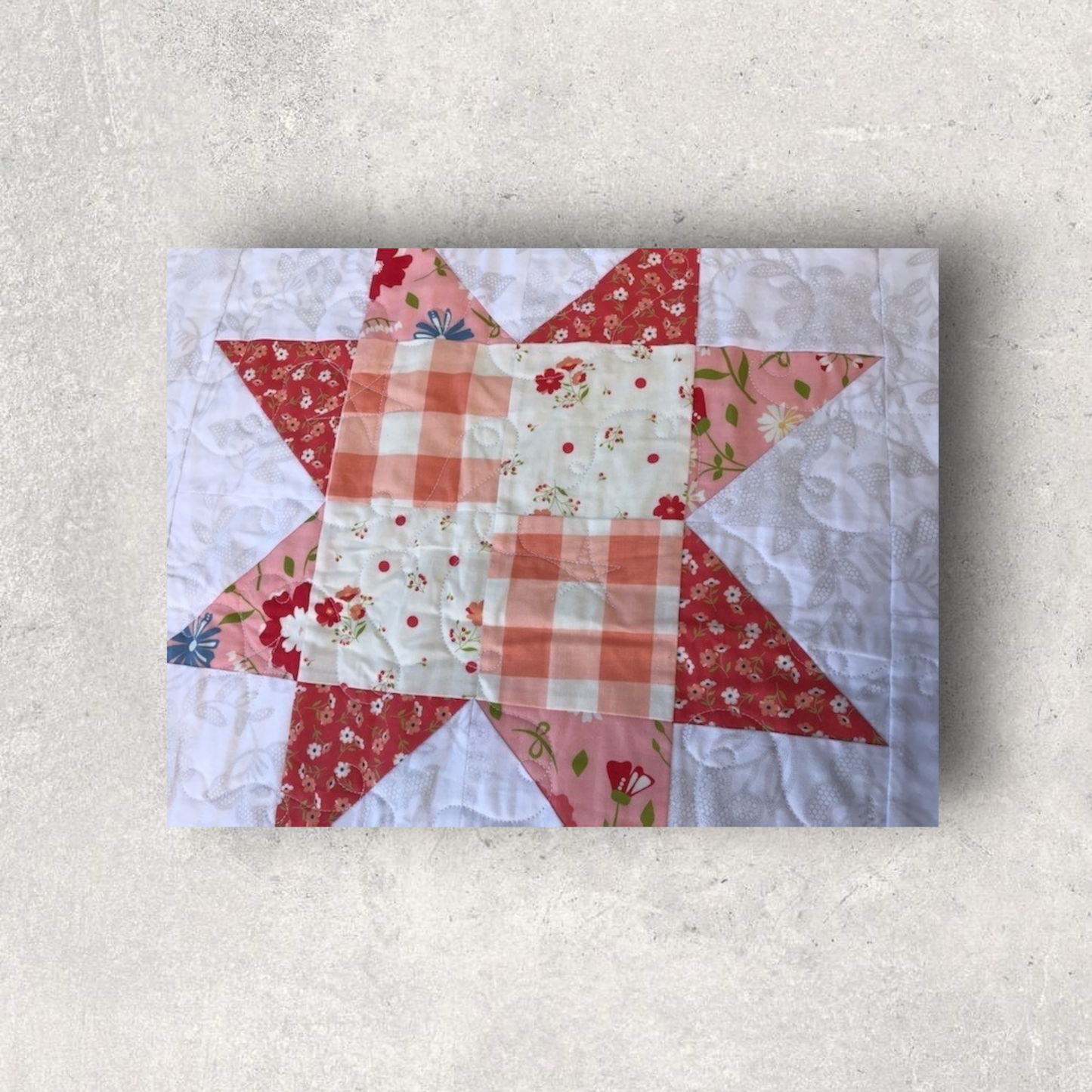 Cottage Stars 61”x61” Oversized Quilted Throw