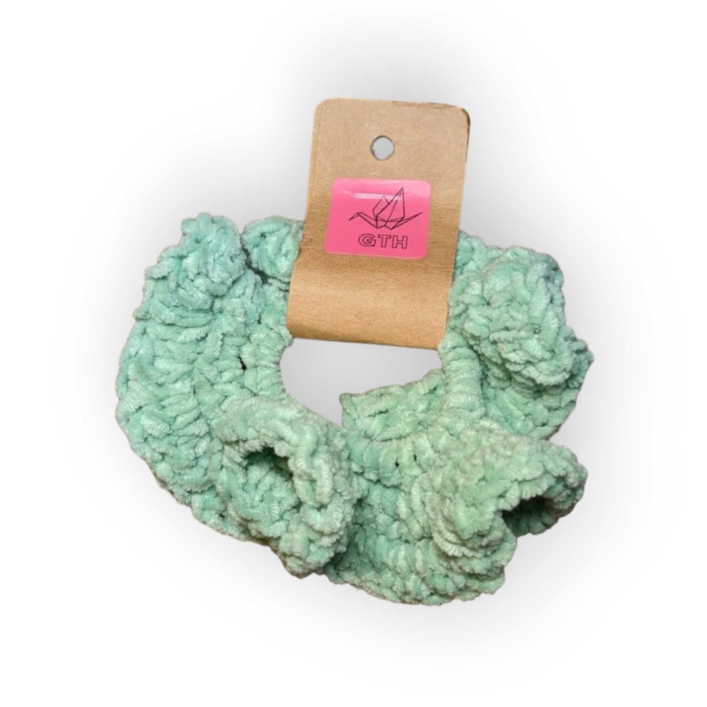 Mint Green Velvet Hair Scrunchie