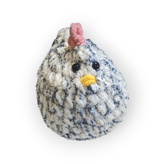 Sprinkles Stuffed Chicken (Medium) | Splash Silkie Chicken | Chicken Plushie