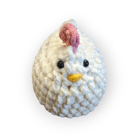 Angel Stuffed Chicken (Medium) | Plymouth Rock Chicken | Chicken Plushie