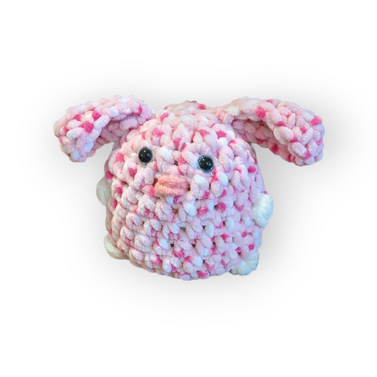 Pink Sprinkles Stuffed Bunny | Crochet Stuffed Rabbit | Bunny Plushie