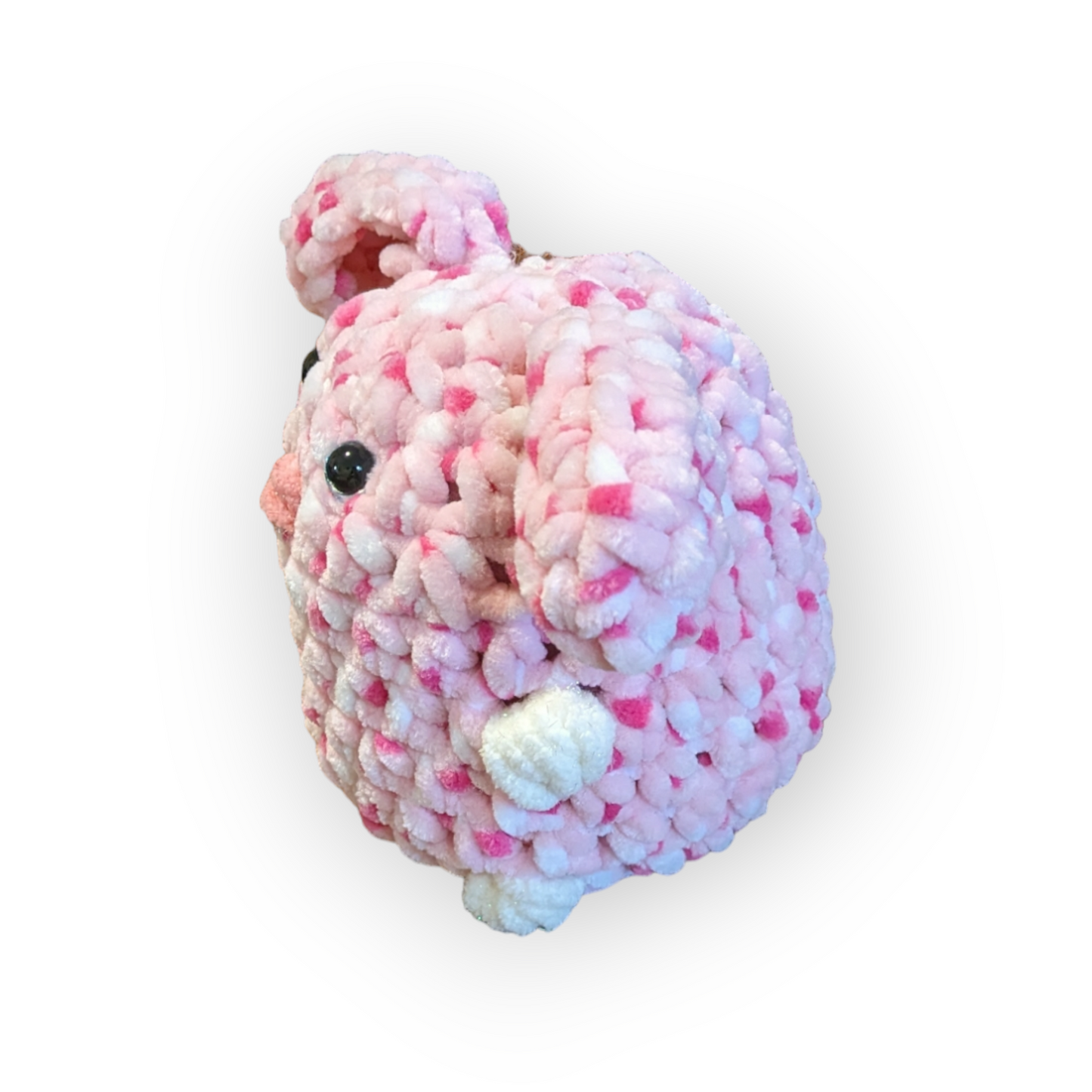 Pink Sprinkles Stuffed Bunny | Crochet Stuffed Rabbit | Bunny Plushie