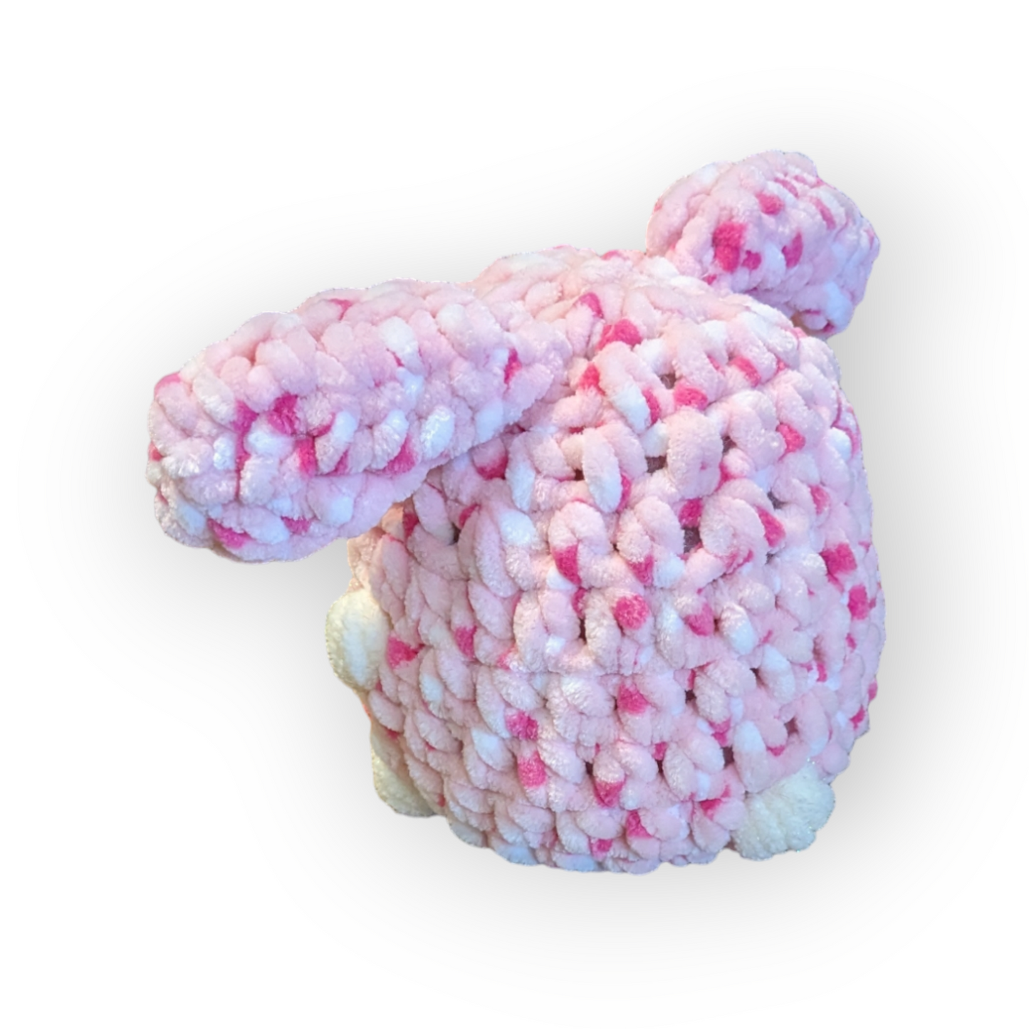 Pink Sprinkles Stuffed Bunny | Crochet Stuffed Rabbit | Bunny Plushie