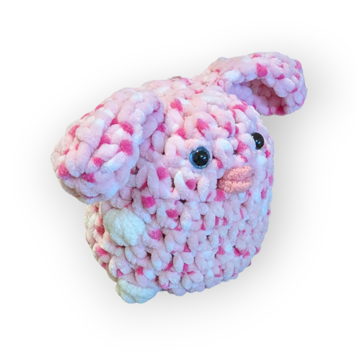 Pink Sprinkles Stuffed Bunny | Crochet Stuffed Rabbit | Bunny Plushie