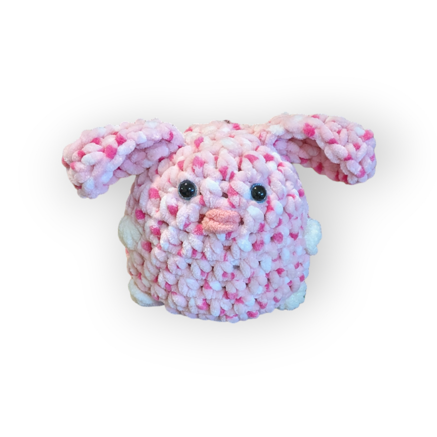 Pink Sprinkles Stuffed Bunny | Crochet Stuffed Rabbit | Bunny Plushie