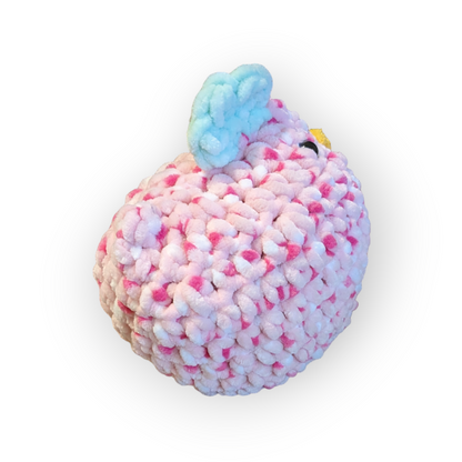 Strawberry Stuffed Chicken (Medium) | Pink Stuffed Chicken | Chicken Plushie